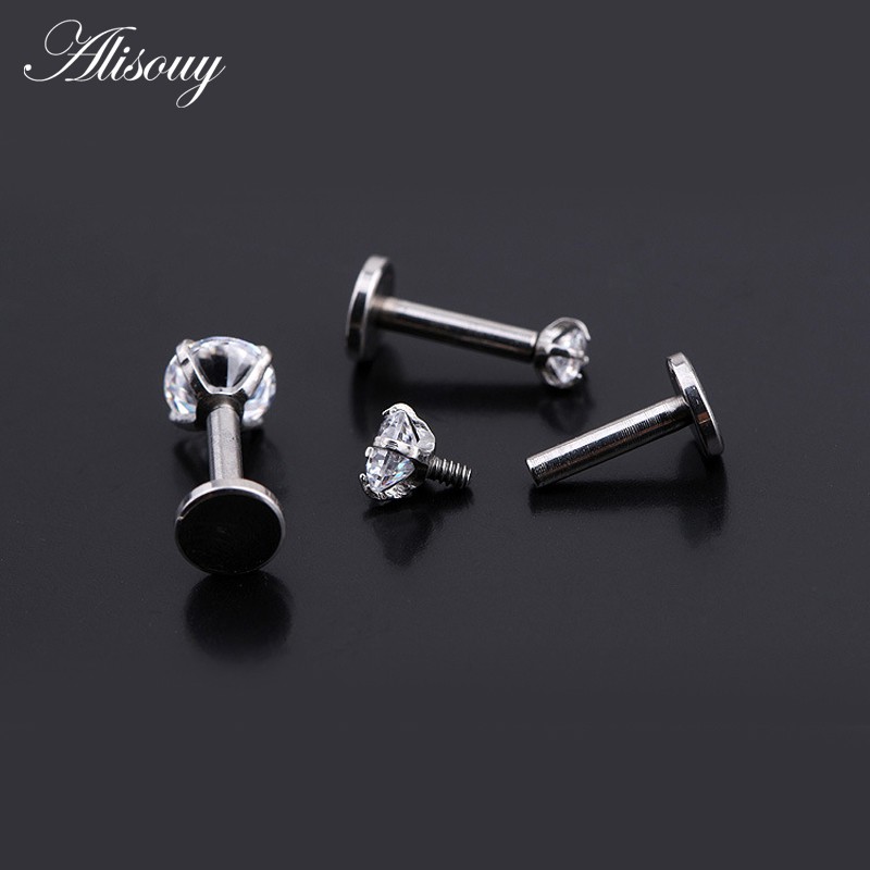 Khuyên Xỏ Cơ Thể / Môi / Tai / Cơ Thể Hình Tròn 16g cz Đính Đá Quý