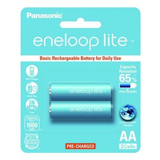 Hình ảnh thu nhỏ Pin sạc AA Panasonic Eneloop Lite 1000 mAh vỉ 2 viên-0