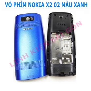 Vỏ phím nokia x2 02 màu xanh
