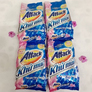 (GÓI 720G) Bột giặt Attack khử mùi HOA ANH ĐÀO
