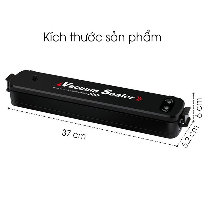 [BẢO HÀNH 12 THÁNG] Máy Hút Chân Không Thực Phẩm Kèm Hàn Miệng Túi Vacuum Sealer ( tặng 10 túi hút )