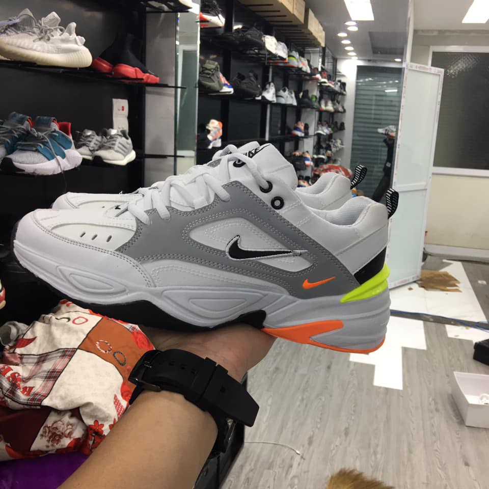 [Freeship] Giày Sneaker M2k trắng xám fullbox