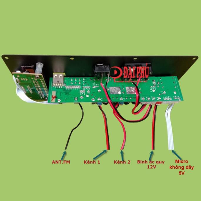Mạch loa kéo HA8622 2 kênh kèm mic kèm micro