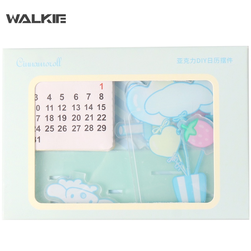 Lịch Để Bàn Diy Hình Cô Gái Anime Kuromi My Melody Cinnamoroll Dễ Thương