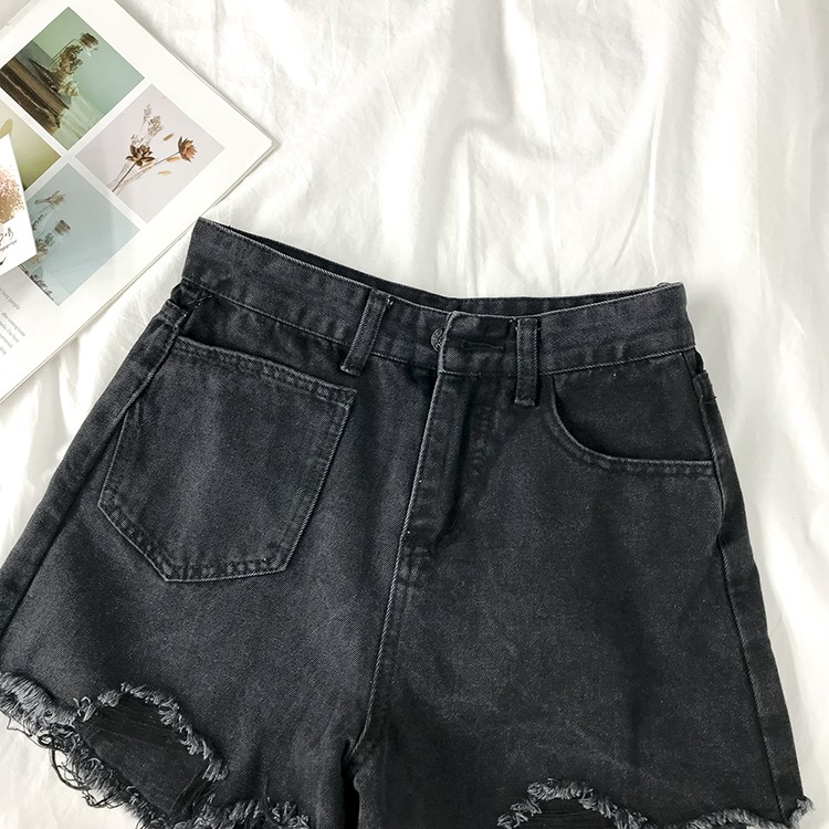LEEVA - Quần short nữ lưng cao phối túi S020