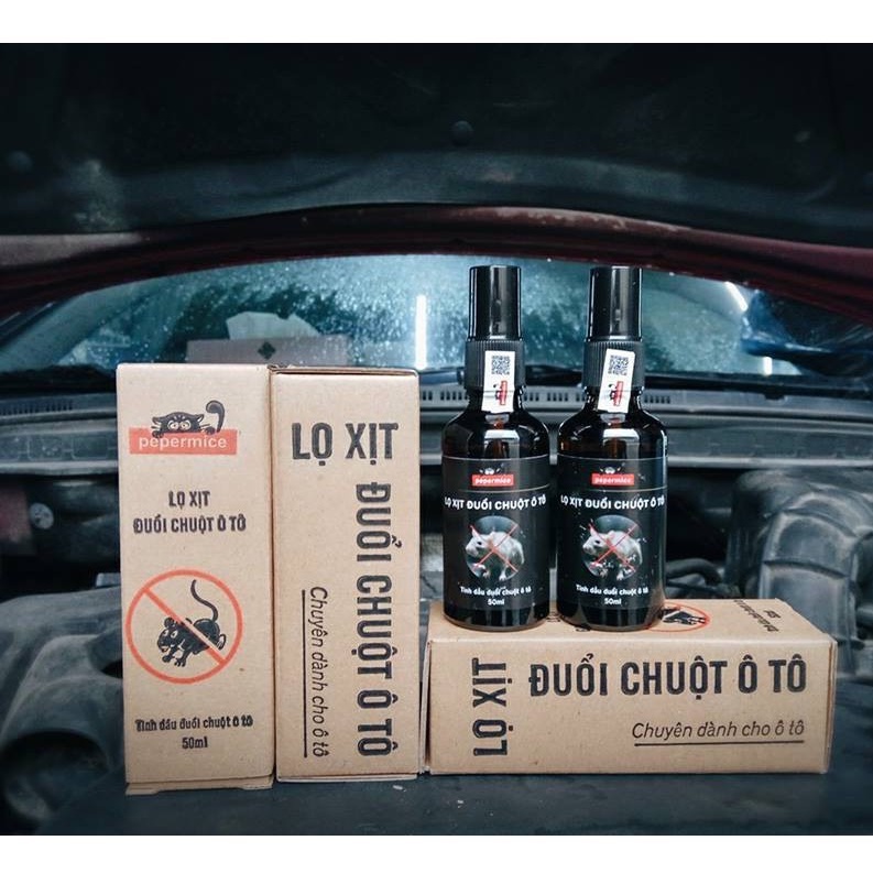 Tinh dầu chống chuột Pepermice dạng xịt khoang máy ô tô chống chuột hiệu quả - Auto Bảo Lộc