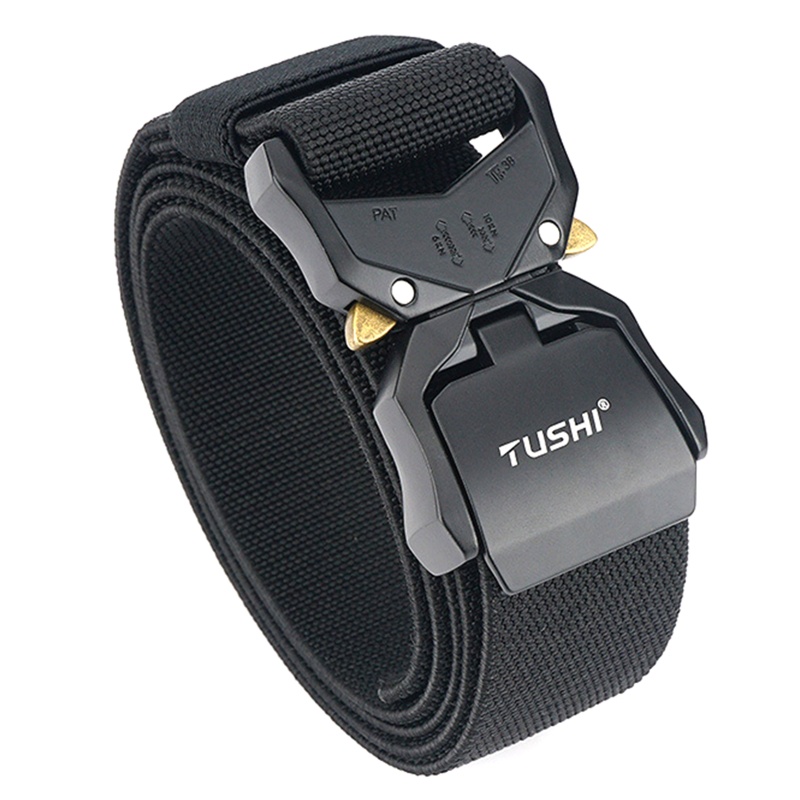 Thắt Lưng Nylon Co Giãn Tháo Lắp Nhanh Khóa Hợp Kim Nhôm Cho Unisex