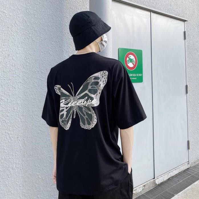 Áo phông tay lỡ unisex áo thun nam nữ form rộng Bướm Kieebpe THE 1992 . '