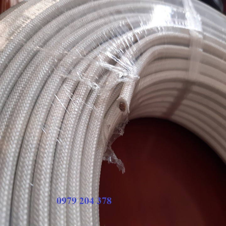 Dây điện chịu nhiệt amiang 4ly-10m/cuộn