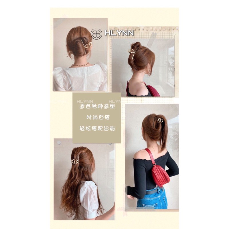 Kẹp tóc càng cua kim loại hottrend