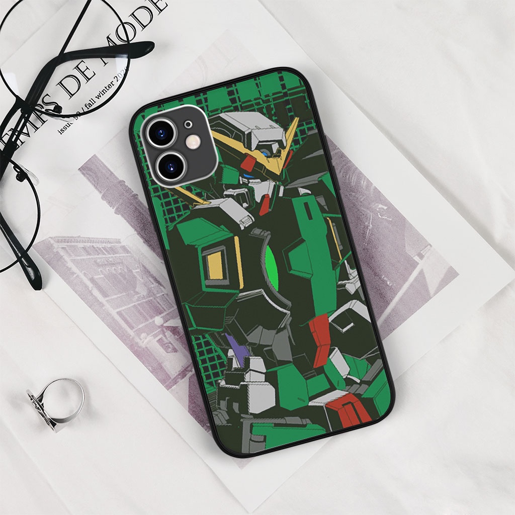 Ốp lưng robot Gundam banshee màu xanh cho Iphone 6 7 8 Plus 11 12 13 mini Pro Max X Xr  và SAMSUNG  MANGA00292