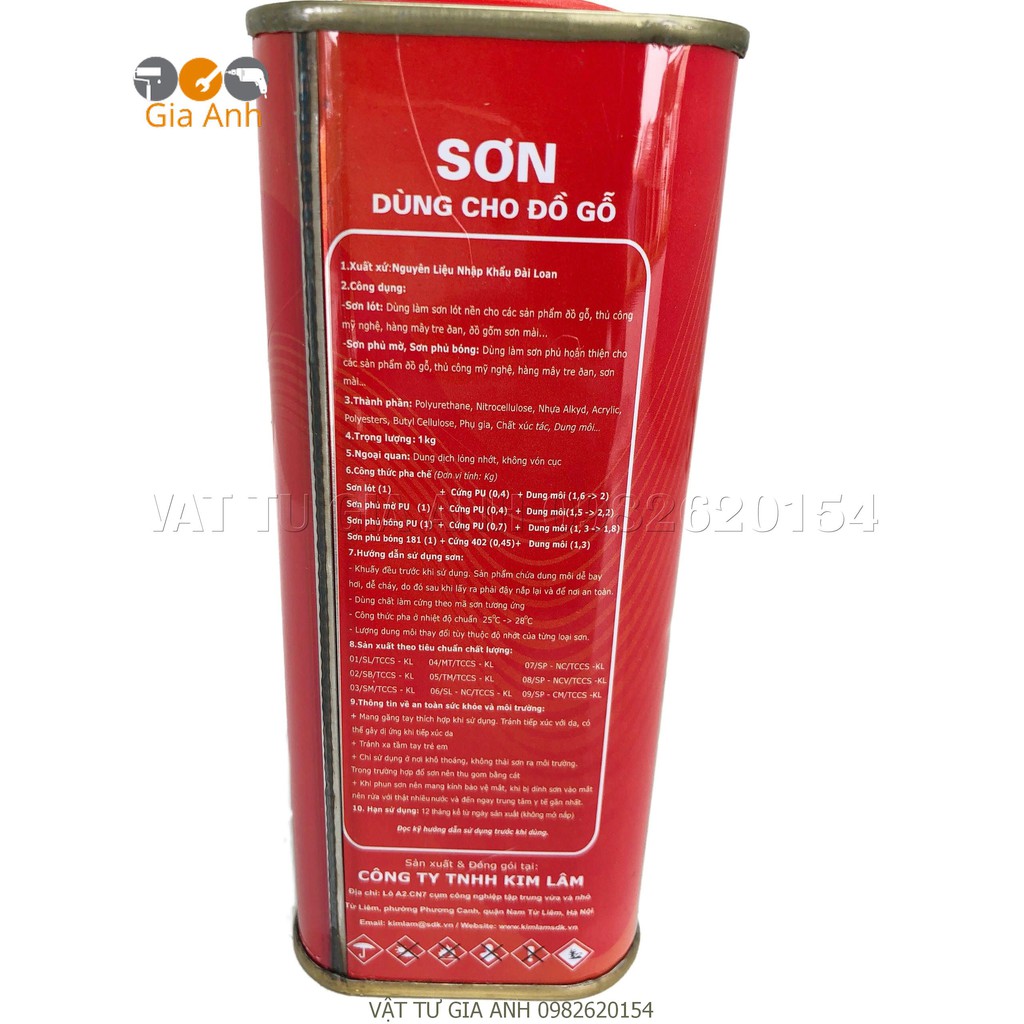 Sơn  PU cho gỗ Đại Kiều 1kg
