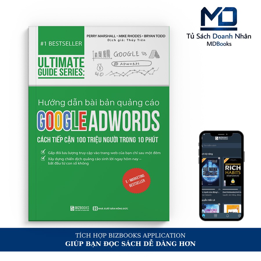 Sách Kinh Tế - Ultimate Guide Series: Hướng Dẫn Bài Bản Quảng Cáo Google Adwords  - Đọc Kèm Apps - Bizbooks