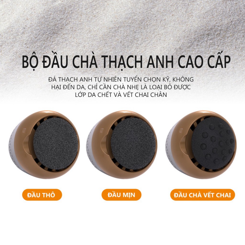 Máy Chà Gót Chân YB29 Mài Gót Chân Và Máy Tẩy Da Chết Chai Khô Tự Động Kèm Chức Năng Massage Hút Bụi Da Chết