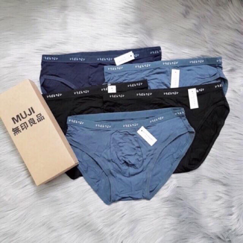 sịp chéo muji nam cotton hộp 5 chiếc