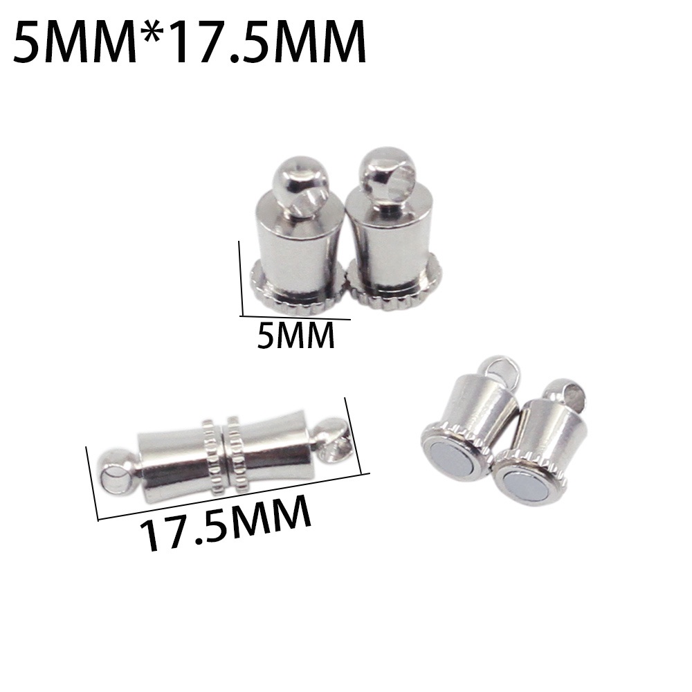 10 Móc khóa nam châm ST.KUNKKA bằng thép không gỉ dùng để làm trang sức vòng cổ/ vòng tay da