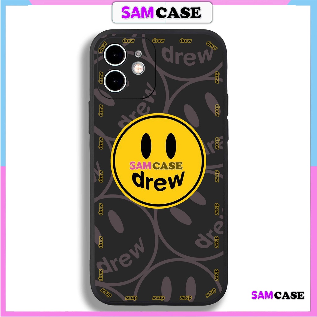 Ốp lưng iPhone 6/6s/7/8/X/XS/11/12/13/14 Pro Plus Max viền vuông chống sốc bảo vệ camera silicon mềm Họa tiết Drew3-1