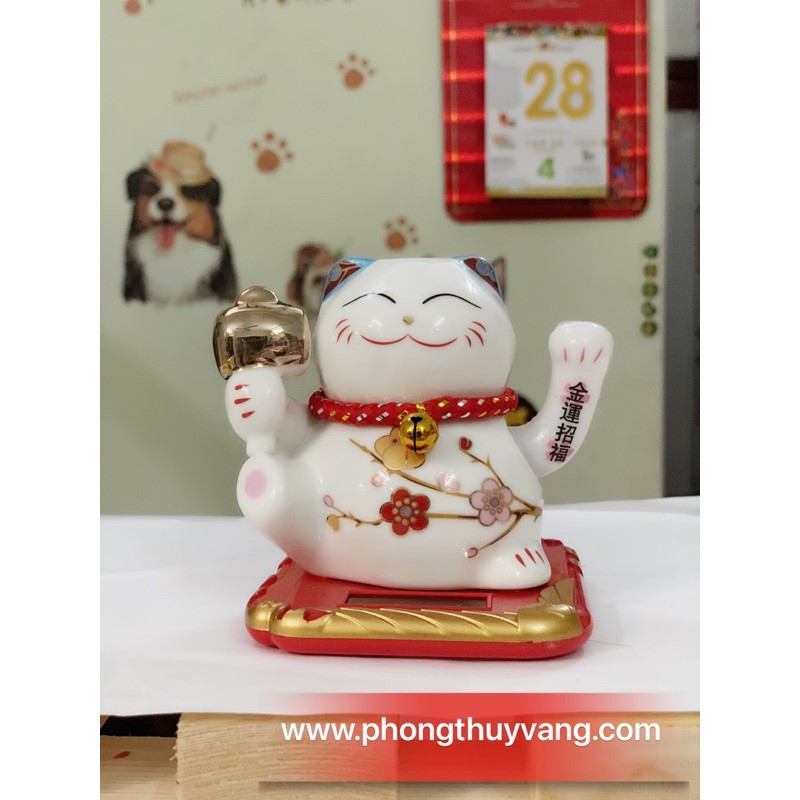 🔸️Mèo Thần Tài vẫy tay Năng Lượng Mặt Trời 12cm | BigBuy360 - bigbuy360.vn