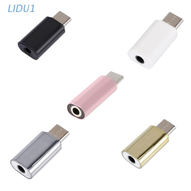 Đầu Chuyển Đổi Âm Thanh Cổng Usb Type C Sang Cổng Cắm 3.5mm Cho Xiaomi Huawei Google Pixel Oneplus 1