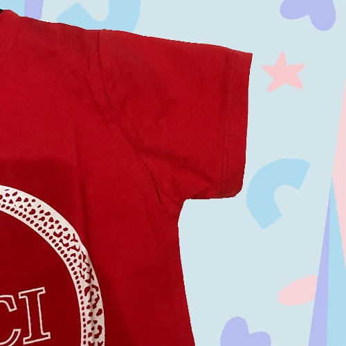 Áo thun cộc tay bé trai , Áo phông trẻ em 1- 6 tuổi họa tiết chữ GUCCI hình tròn A02