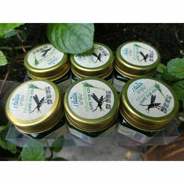 Cao Dầu Cù Là Thảo Dược Sả Thoa Muỗi Đốt Herbal Balm Green Herb Citronella Formula Thái Lan