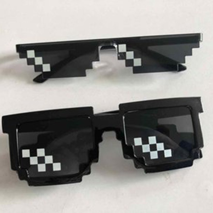 Mosaic Pixel Glasses Sunglasses Practical Coded Sunglasses Birthday Gift