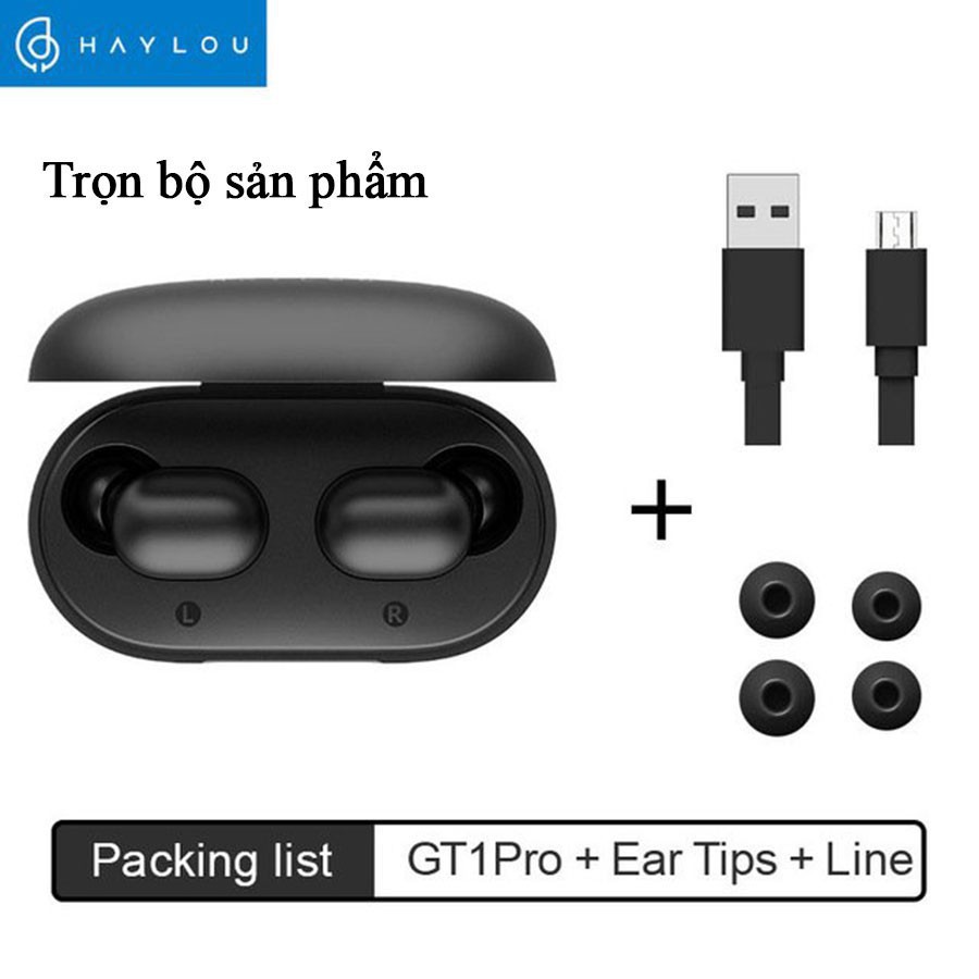 Tai nghe blutooth xiaomi Haylou GT1/ GT1 Pro [ Đổi 1-1] True Wireless 5.0, Pin trâu,nhỏ gọn, nghe gọi cực tốt