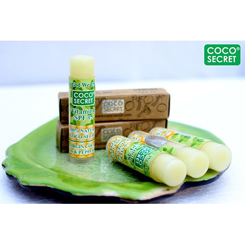 [Dưỡng Môi] Son Dưỡng Dầu Dừa Sáp Ong Coco Secret