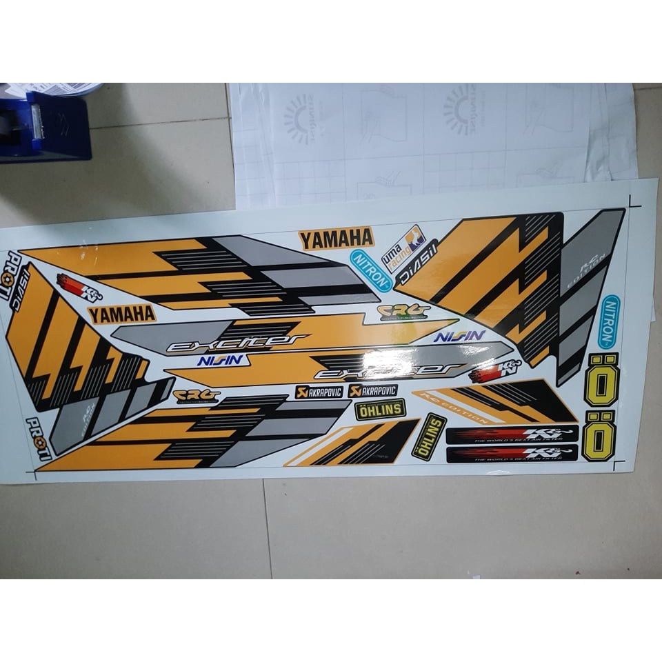 Tem Rời Ex 135 Zin 2014 Vàng Đen