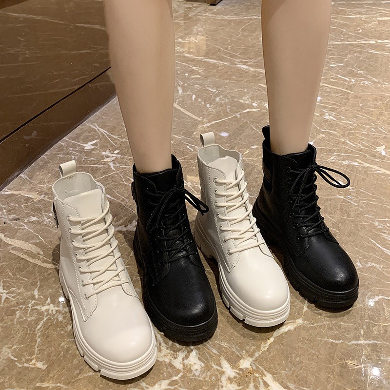 Giầy Bốt nữ cao cổ Boot Martin hàng đẹp tăng chiều cao full Box MSPBOT551