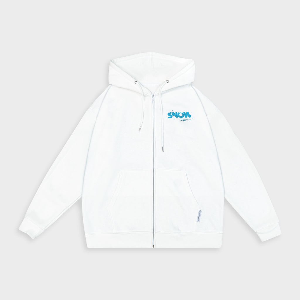 Áo Hoodie Zip Outerity Snow / Trắng - ORT404
