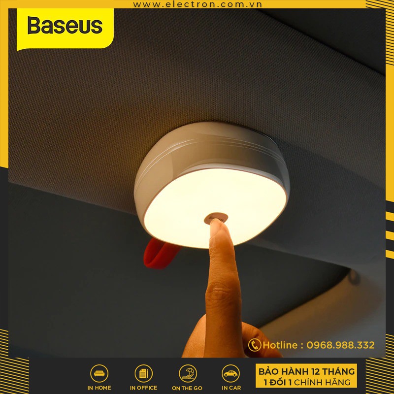 Đèn LED năng lượng mặt trời Baseus LED Night Light Magnet Incar Reading Lamp