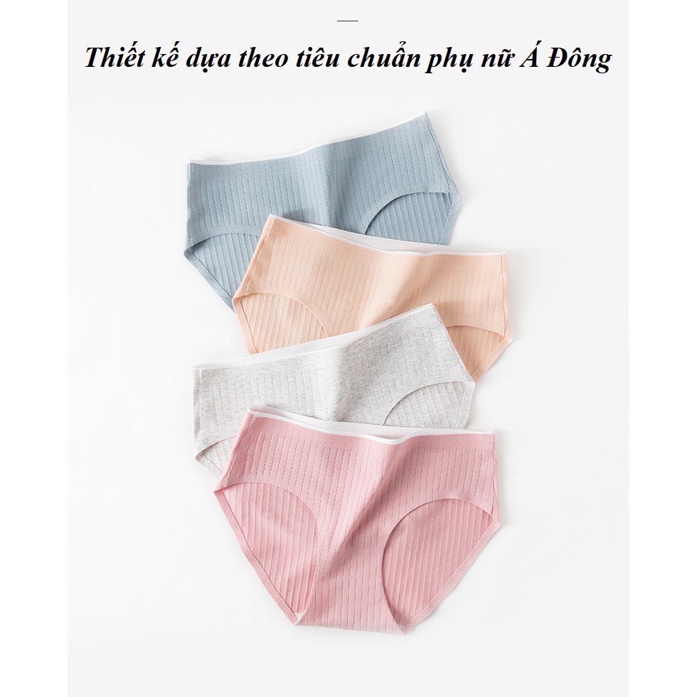 Quần lót nữ chất liệu cotton gân tăm kháng khuẩn không lộ viền N151 cực xinh