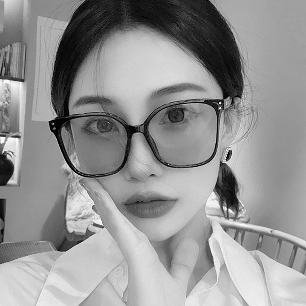 Kính Mát Gọng Vuông Chống Bức Xạ Phong Cách Hàn Quốc Cho Nam Nữ