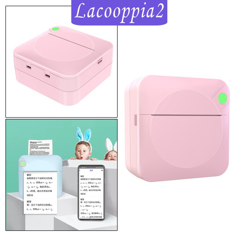 [LACOOPPIA2] 203DPI Mini Portable Pocket Photo Printer for Picture Study DIY English