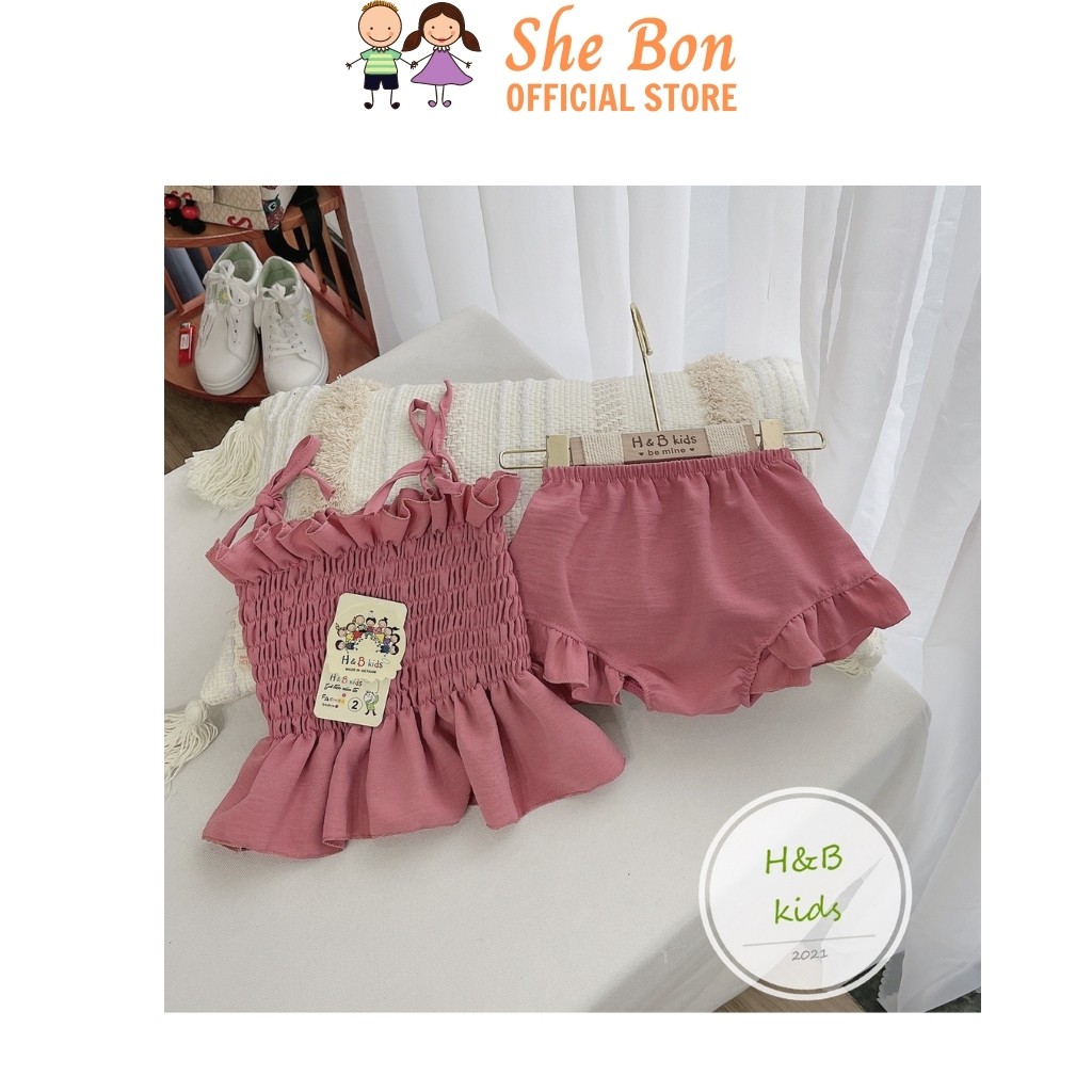 Đồ Bộ Mùa Hè Đi Biển Bé Gái BG2152 - She Bon