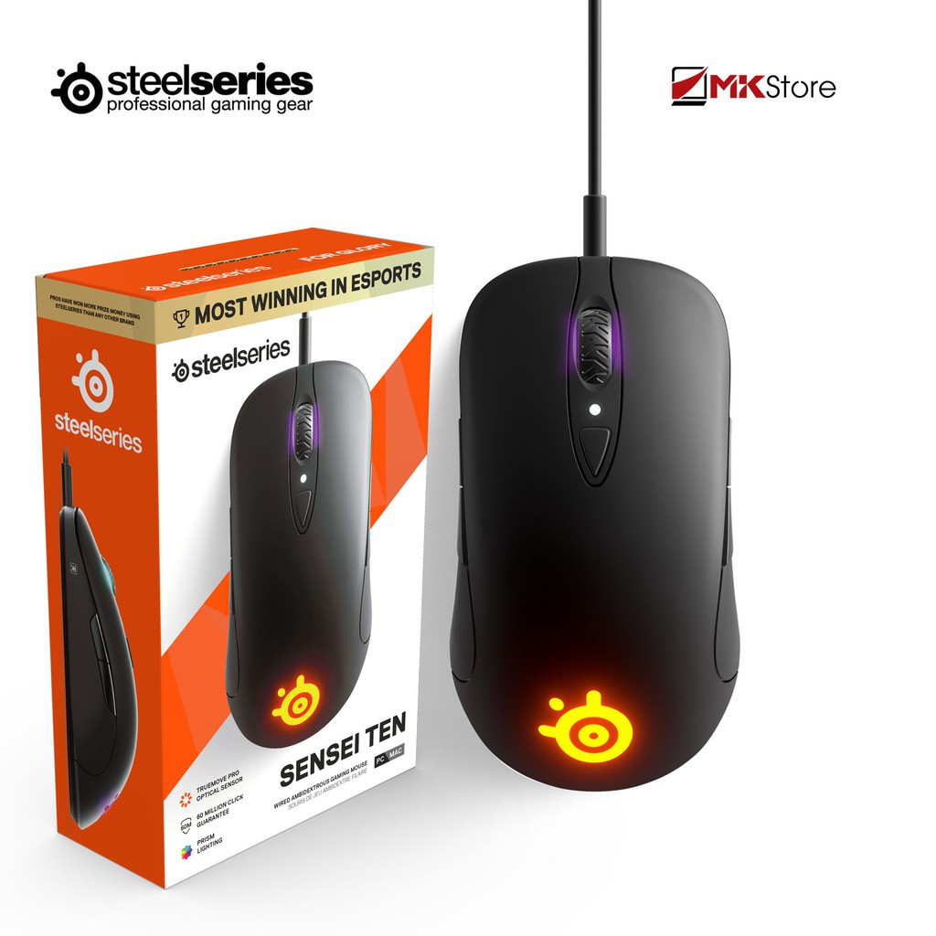 Chuột Gaming Steelseries Sensei Ten Wired Ambidextrous Gaming Mouse 18.000 CPI