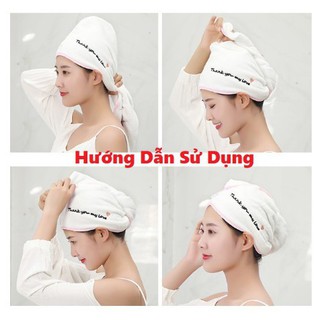 Khăn quấn ủ tóc lau khô siêu tốc
