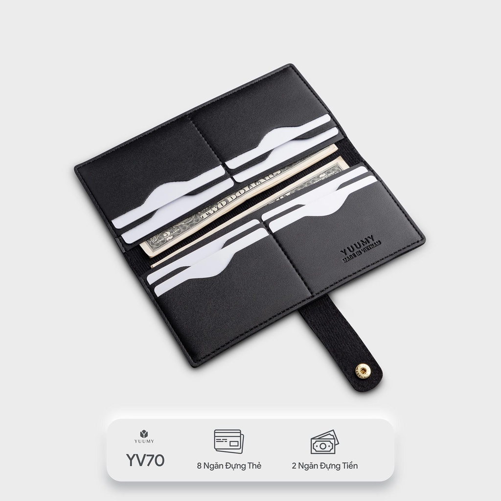 Ví nữ cầm tay khóa cài YUUMY Seasand YV70