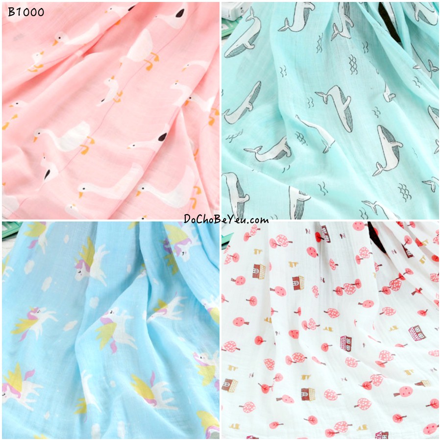 Khăn sợi tre bảng màu MỚI NHẤT cho bé sơ sinh