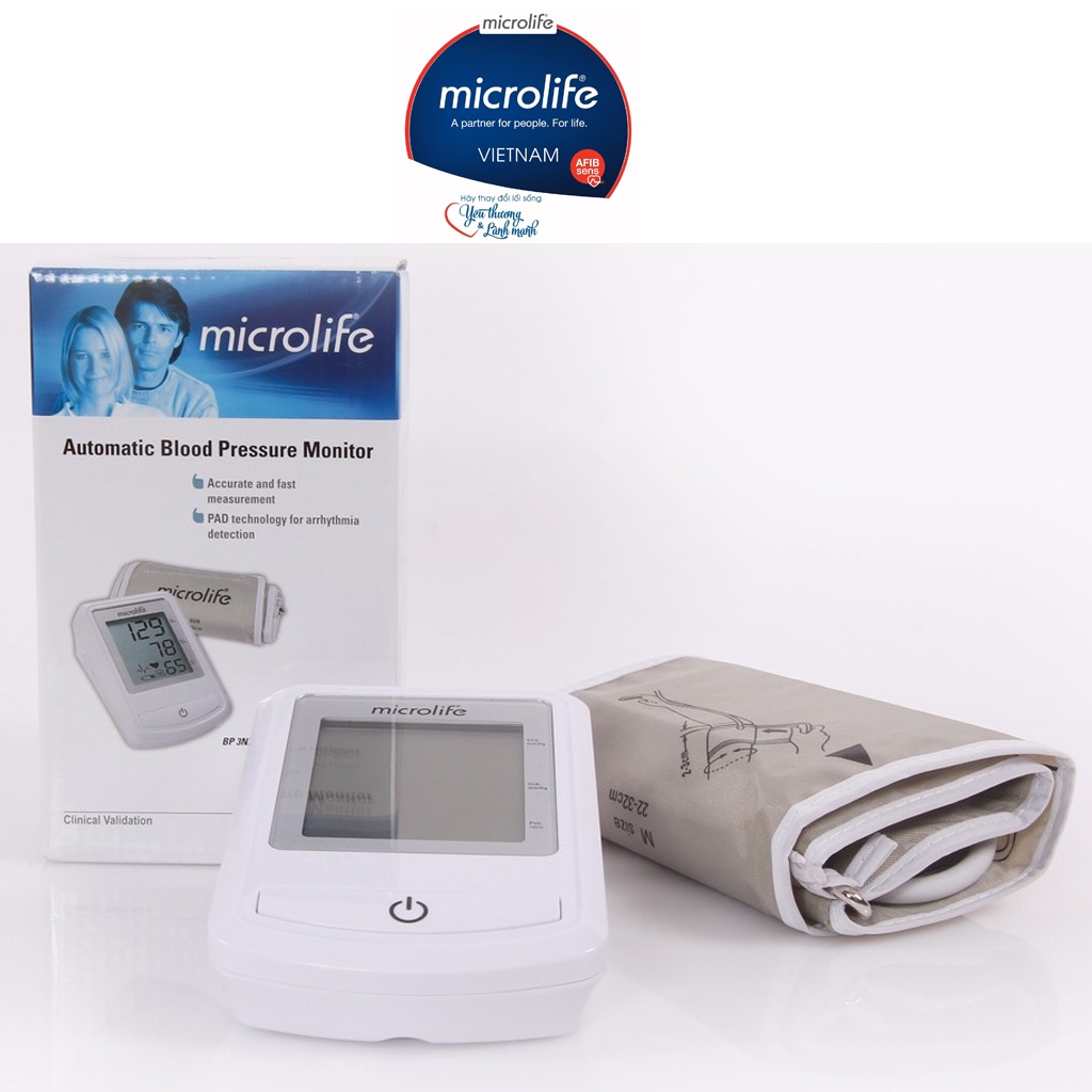 Máy đo huyết áp bắp tay Microlife 3NZ1-1P - Thương Hiệu Thụy Sĩ | Bảo Hành 5 Năm