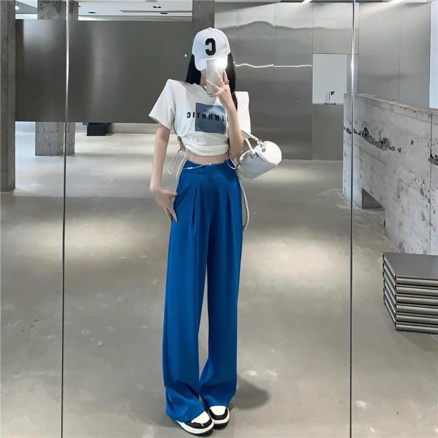 Set bộ thời trang,set áo kiểu Crop top.quần ông leo, hàng thết kê,hình ảnh thật