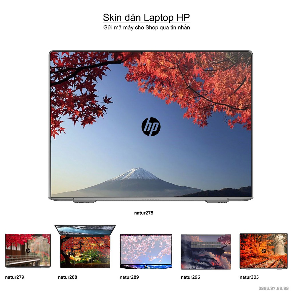 Skin dán Laptop HP in hình thiên nhiên nhiều mẫu 11 (inbox mã máy cho Shop)