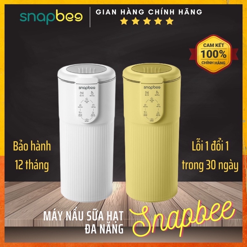 (Chính hãng-BH 12 tháng) Máy làm sữa hạt mini đa năng Snapbee nấu cháo,Soup,Sinh tố