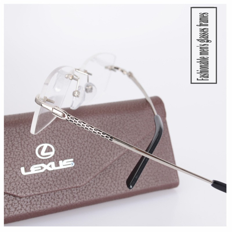 Gọng kính không viền nam Lux8028
