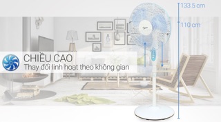 Quạt Cây Midea FS40-11V chính hãng