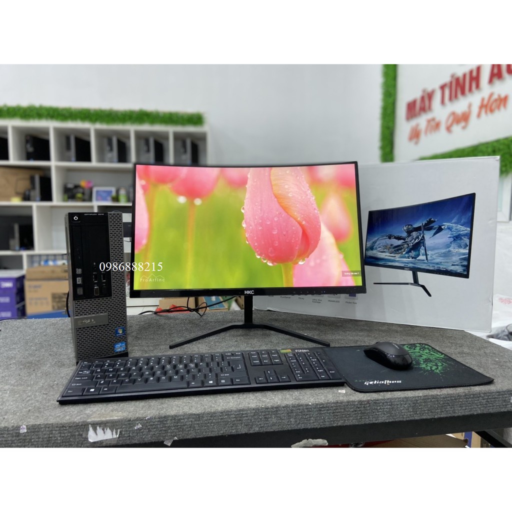 Bộ máy tính để bàn ( Core i5-3470/ Ram 8GB / SSD 256GB ) và Màn hình Cong HKC 24 inch - Bảo hành chính Hãng 24 tháng