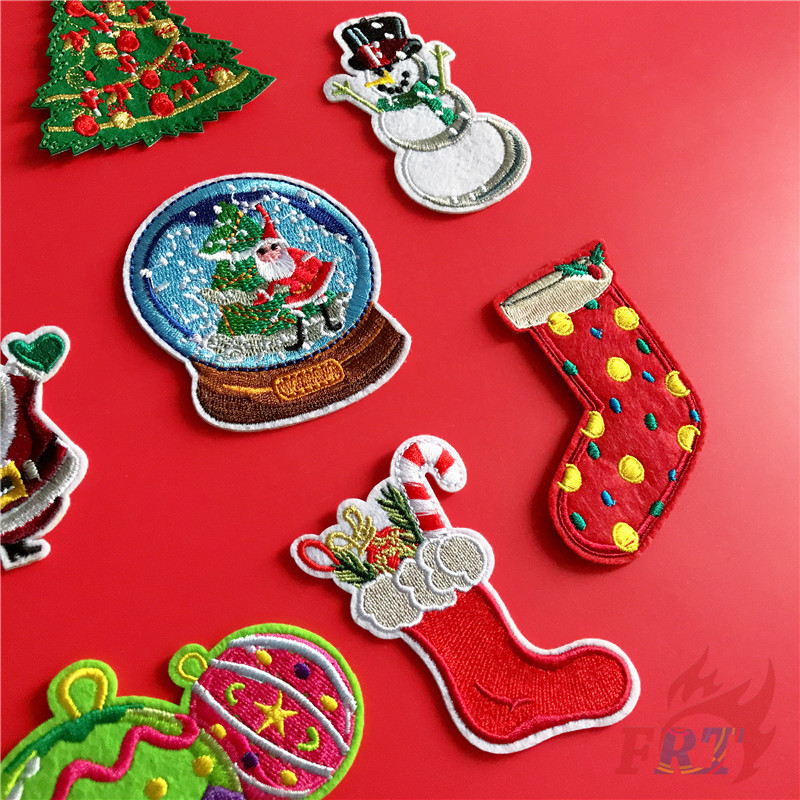 1 Miếng Dán Ủi Quần Áo Hình Giáng Sinh Dễ Thương