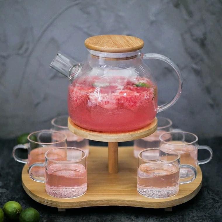 Bộ Ấm Trà Thủy Tinh Cao Cấp