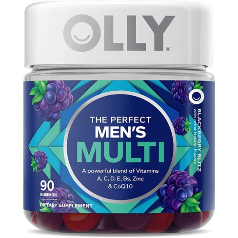 Date 8/2022 Kẹo dẻo vitamin tổng hợp dành cho nam giới OLLY The Perfect Men's Multivitamin Gummy 90 viên